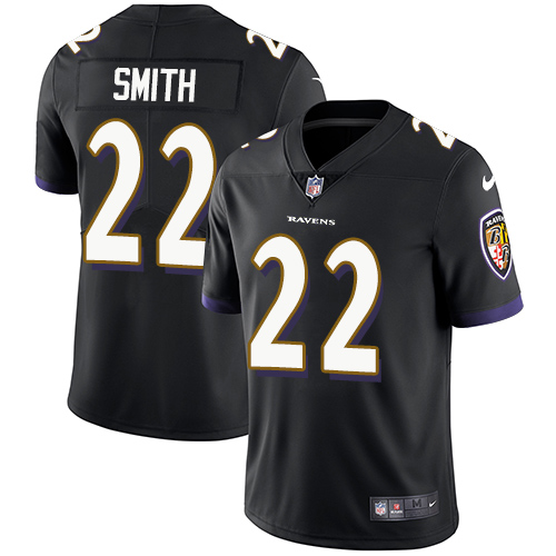 2019 Men Baltimore Ravens #22 Smith black Nike Vapor Untouchable Limited NFL Jersey